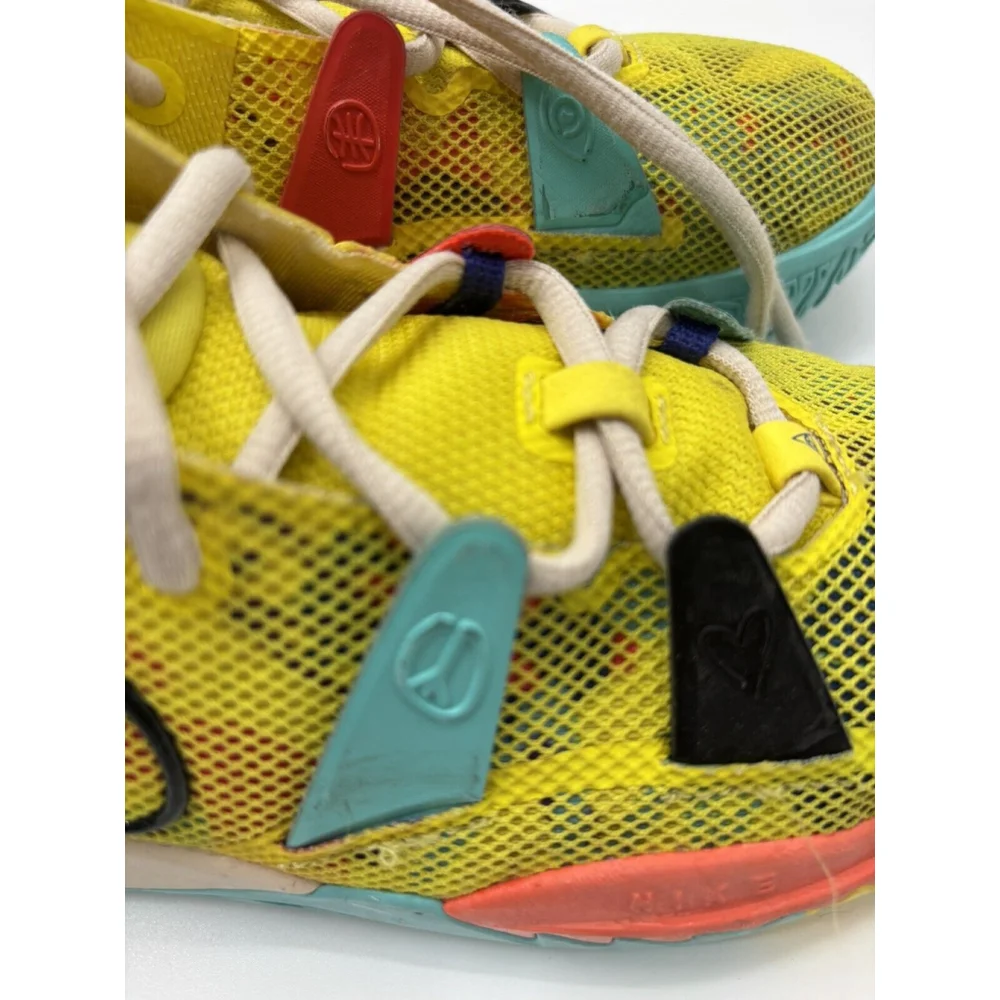Nike Kyrie 7 GS World 1 People Size 6.5Y Yellow Colorful 2021 CT4080-700